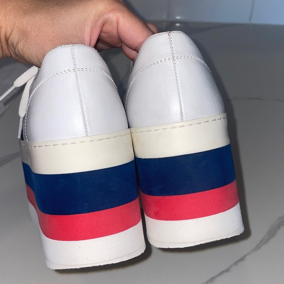 White Gucci women platform sneakers 37.5 Italian (7.5 US) - Picture 12 of 15